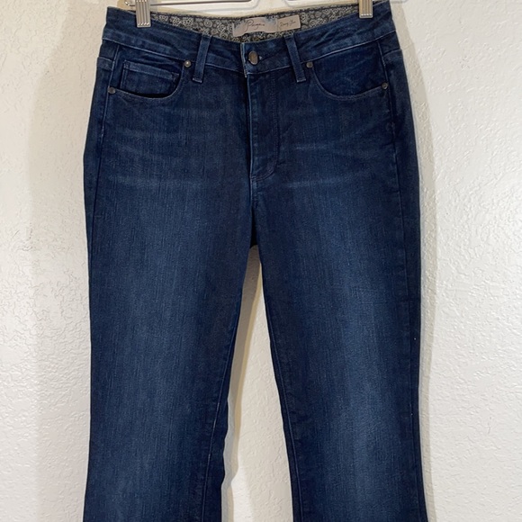 Paige Rising Glen Flare Boot Cut Mid Rise Stretch Denim Jeans Size 28 - Picture 2 of 7
